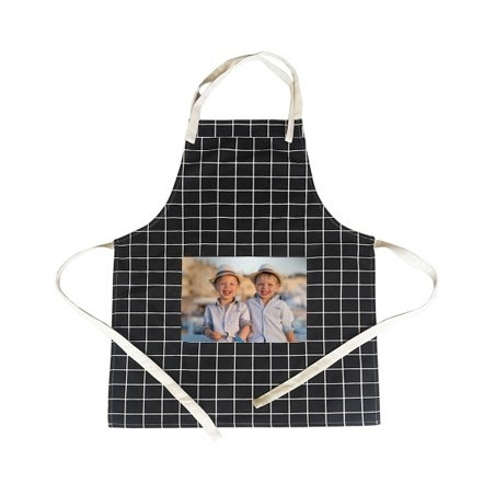 Nero grembiule foto personalizzabile Nero grembiule foto personalizzabile