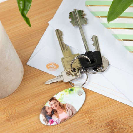 Portachiavi ovale personalizzabile Portachiavi ovale personalizzabile