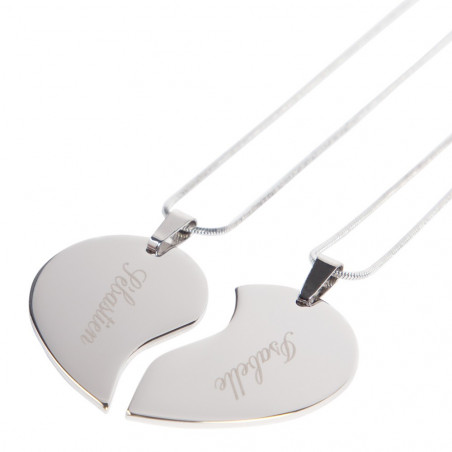 ciondolo da personalizzare sotto forma di cuore separabile ciondolo da personalizzare sotto forma di cuore separabile