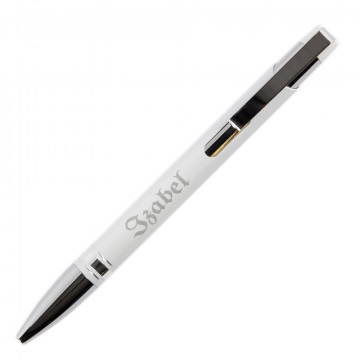penna in alluminio colorato con scatola di incisione