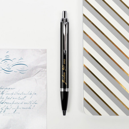 Parker penna a sfera nero inciso e personalizzato