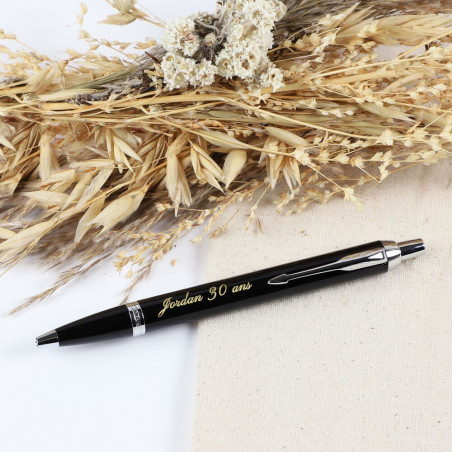 Personalizzato nero penna parker testo incisione Personalizzato nero penna parker testo incisione