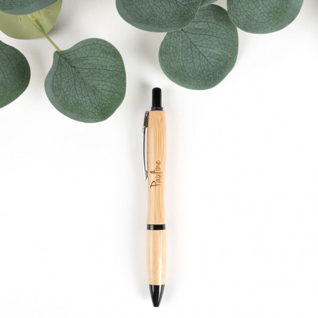 Bamboo palla penna testo incisione Bamboo palla penna testo incisione