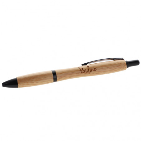 Penna a sfera in legno Bamboo incisione personalizzata Penna a sfera in legno Bamboo incisione personalizzata