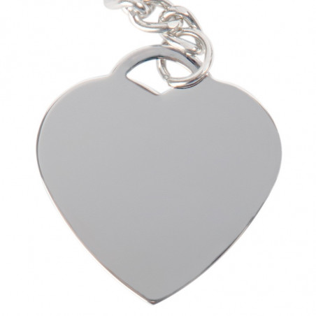 Porta chiave testo cuore inciso Porta chiave testo cuore inciso