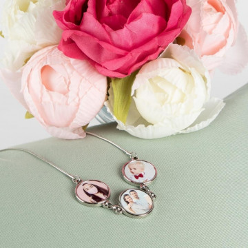 Collana fotografica personalizzata 3 giri