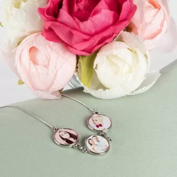 Collana fotografica personalizzata 3 giri