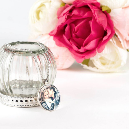 Ciondolo tondo personalizzato con foto Ciondolo tondo personalizzato con foto