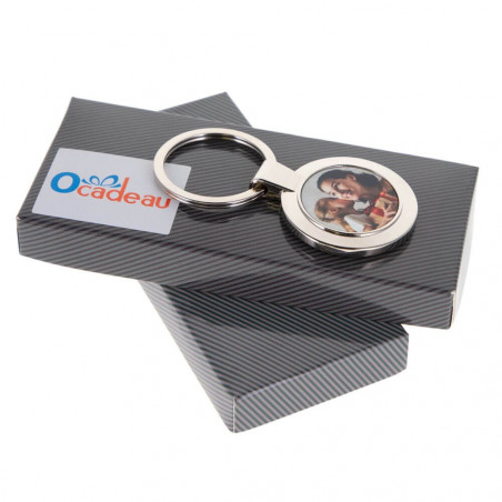 Portachiavi rotonda con foto Portachiavi rotonda con foto