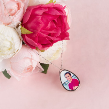 Ciondolo ovale da personalizzare con foto