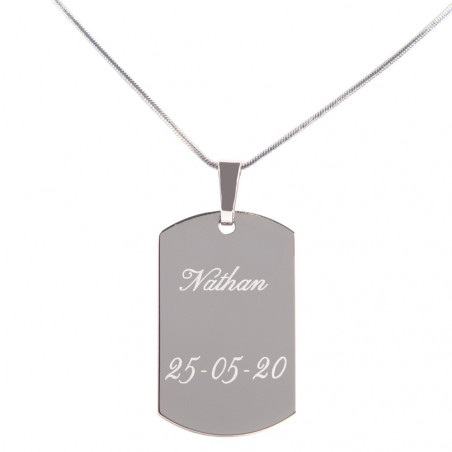 piatto argento personalizzabile con immagine