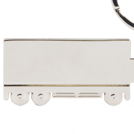 Portachiavi su ordinazione del camion e incisione del testo Portachiavi su ordinazione del camion e incisione del testo