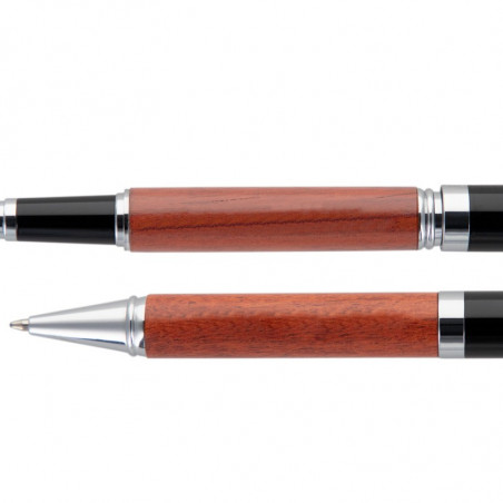 Penna di lusso Parure André Philippe in legno inciso Penna di lusso Parure André Philippe in legno inciso
