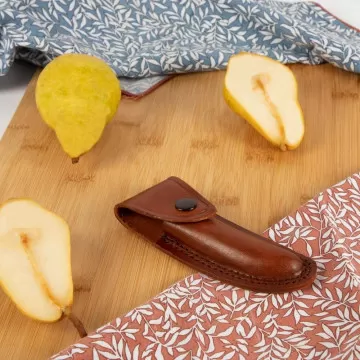 Fodero in cuoio per coltello tascabile