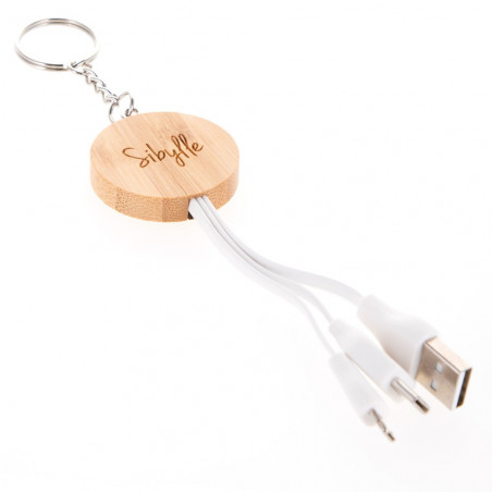 Portachiavi in legno con caricatore inciso Portachiavi in legno con caricatore inciso