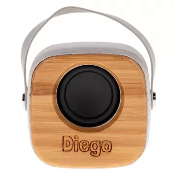 Amplificatore Bluetooth in legno inciso