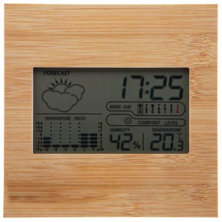 Personalizzazione stazione meteo in incisione legno Personalizzazione stazione meteo in incisione legno