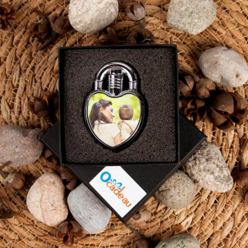 Accendino a cuore personalizzato con foto