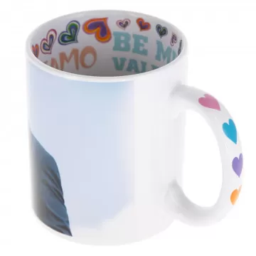 Tazza romantica personalizzata con foto per innamorati