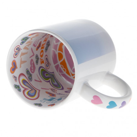Personalizzato bianco tazza interno foto San Valentino  Personalizzato bianco tazza interno foto San Valentino