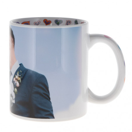 Foto tazza bianca personalizzata all'interno Ti amo Foto tazza bianca personalizzata all'interno Ti amo