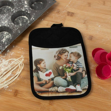 Foto personalizzata della presina nera