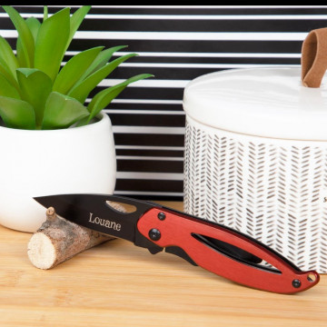 Coltello da tasca personalizzato rosso