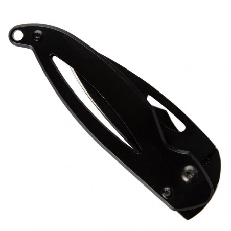 Coltello da tasca in acciaio nero Coltello da tasca in acciaio nero