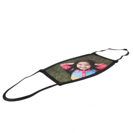 Maschera in tessuto nero Maschera in tessuto nero