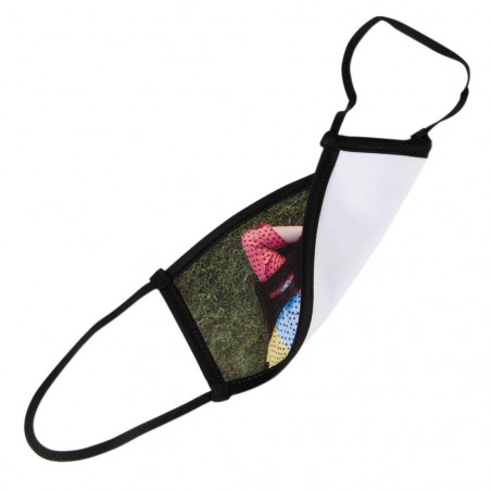 Maschera in tessuto nero Maschera in tessuto nero