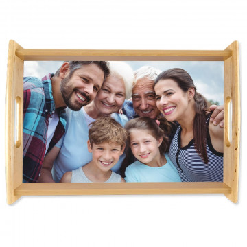Vassoio portafoto personalizzabile |Vassoio per pasti con foto stampata