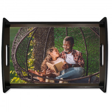 Vassoio da pasto nero personalizzato