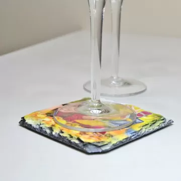 Sottobicchieri in ardesia personalizzata