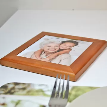 Sottopentola in legno personalizzato con foto