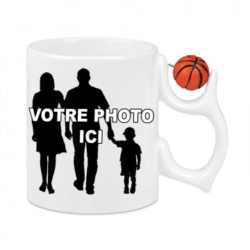 Tazza con foto con basket