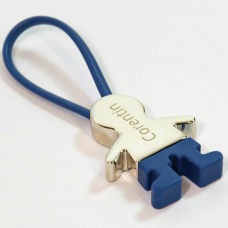 portachiavi bambino blu personalizzato