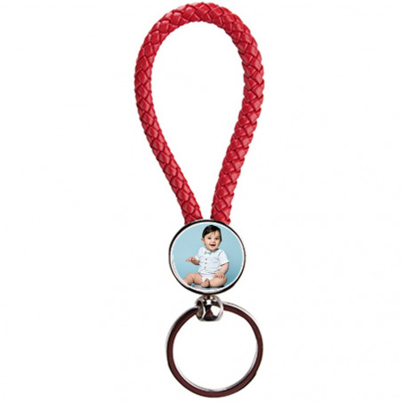 portachiavi in corda rossa 2 foto personalizzate portachiavi in corda rossa 2 foto personalizzate