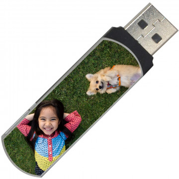 Chiavetta USB 16 GB con foto personalizzata modello girevole