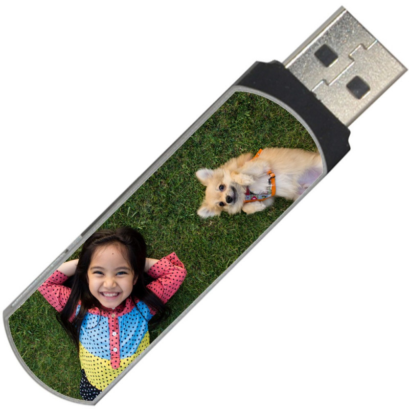 Chiavetta USB 16 GB con foto personalizzata modello girevole