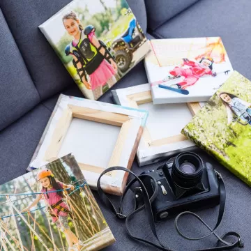 Pannello fotografico personalizzato in formato quadrato