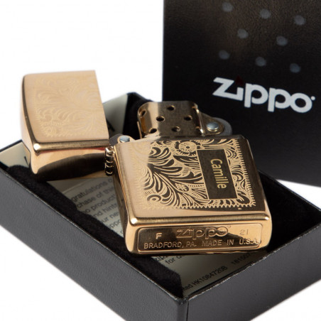 Zippo incisione in oro veneziano Zippo incisione in oro veneziano