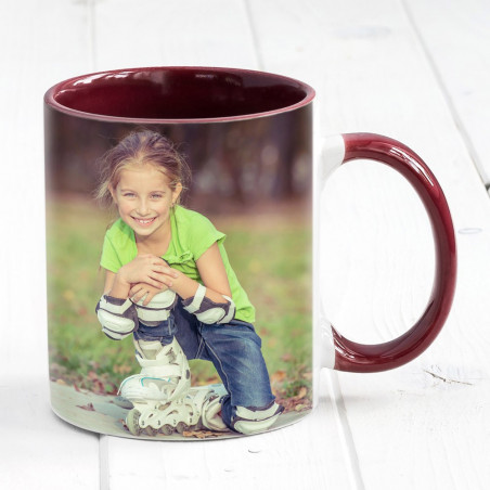 Mug bordeaux foto personalizzata