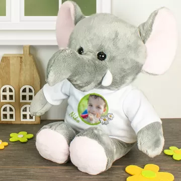 Foto di elefante di peluche personalizzabile