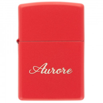 Accendino Zippo rosso personalizzato