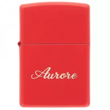 Accendino Zippo rosso personalizzato