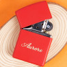 Zippo rosso opaco personalizzato