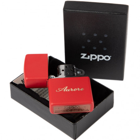 Zippo rosso opaco briquet personalizzabile Zippo rosso opaco briquet personalizzabile