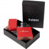 Zippo rosso opaco briquet personalizzabile