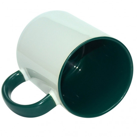 Tazza verde scuro dentro