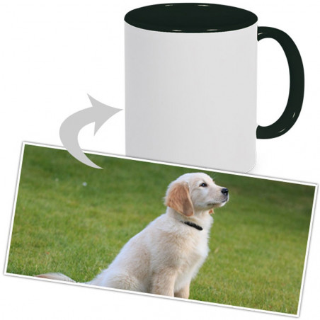 Tazza nera foto personalizzabile Tazza nera foto personalizzabile